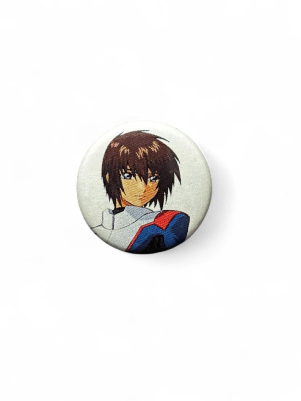 Bandai Mobile Suit Gundam SEED Kira Yamato Round Button Pin Anime Collectible